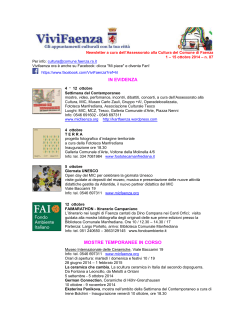 Newsletter n. 87 - Comune di Faenza