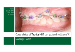 Gianluigi Fiorillo Corso clinico di Tecnica MBT con pazienti