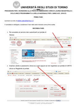 Guida iscrizione concorsi ammissione corsi laurea magistrale ciclo