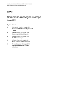 Rassegna stampa Maggio 2014