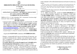 ISCRIZIONI 2015-16_manifesto - 1° Circolo Didattico Ischia