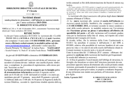 ISCRIZIONI 2015-16_manifesto - 1&deg; Circolo Didattico Ischia