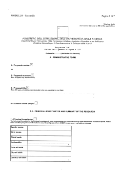MODELLO - Facsimile Pagina 1 di 7