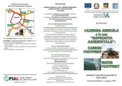 IMPRONTA AMBIENTALE - Veneto Agricoltura