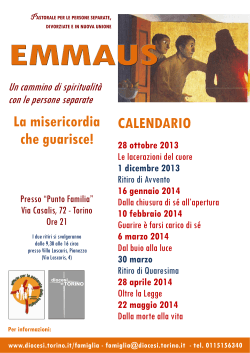 Emmaus 2013-14 A3 - Arcidiocesi di Torino