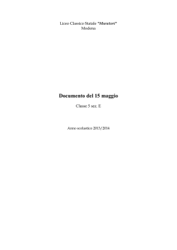Documento 15 maggio 5E