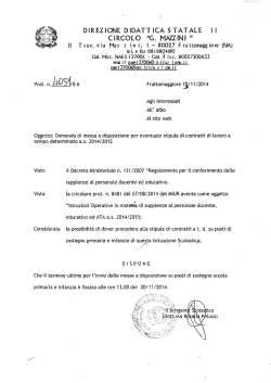 documento messa a disposizione - Secondo Circolo Didattico