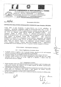 ISTITUTO COMPRENSIVO di ROCCARAINOLA e TUFINO