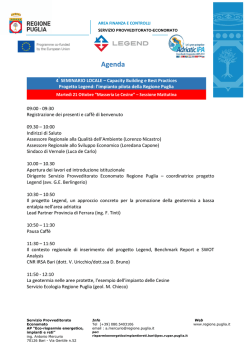 Agenda - Riserva naturale le Cesine