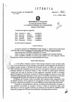 17706/14 - Unione delle Camere Penali Italiane