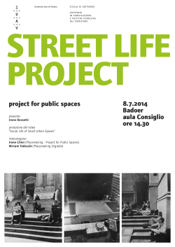 project for public spaces - Università IUAV di Venezia