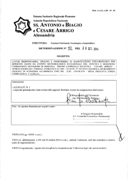 ss. ANTONIO e BIAGIO - Azienda Ospedaliera Santi Antonio e