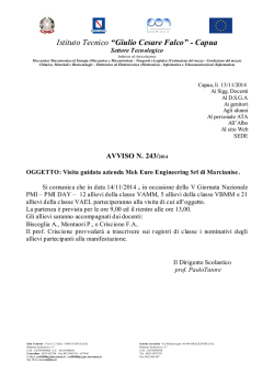 Istituto Tecnico &ldquo;Giulio Cesare Falco&rdquo; - Capua