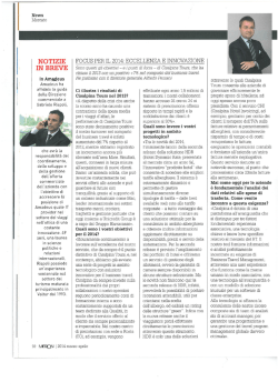 Focus per il 2014: Eccellenza e Innovazione