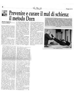 il metodo Dorn - New! Corso di Dorn Gym