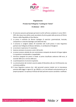 regolamento LFT - Liceo linguistico paritario San Pellegrino