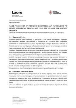 Avviso pubblico [file] - Regione Autonoma della Sardegna