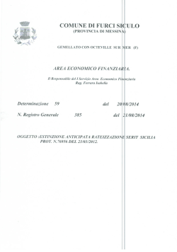 COMUNE DI FURCI SICULO (PROVINCIA DI MESSINA)