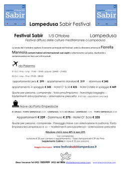 Lampedusa Sabir Festival