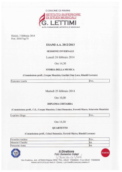 Istituto Musicale Pareggiato G.LETTIMI
