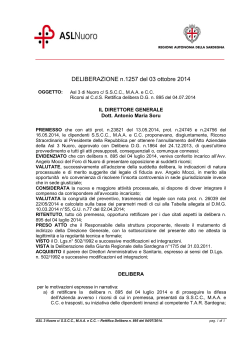 Deliberazione n. 1257 del 3 ottobre 2014 [file]
