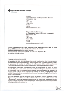 Informativa riorganizzazione presidi credito anomalo T1