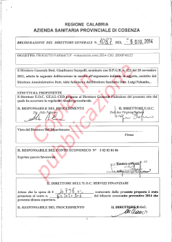regione calabria azienda sanitaria provinciale di