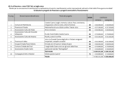 Graduatoria eventi - Regione Autonoma Friuli Venezia Giulia