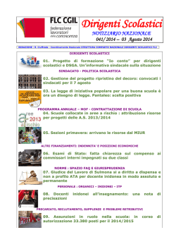 Dirigenti Scolastici - FLC CGIL Lombardia