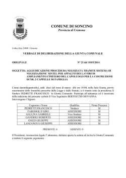 delibera - Comune di Soncino