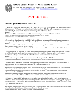 Progetti POF 2014-2015
