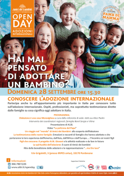 Hai mai pensato di adottare un bambino?