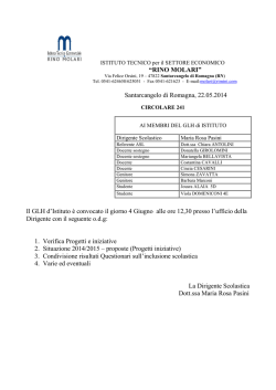 Santarcangelo di Romagna, 22.05.2014 Il GLH d