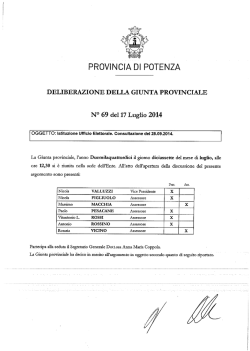 Istituzione Ufficio Elettorale. Consultazione del 28.09.2014