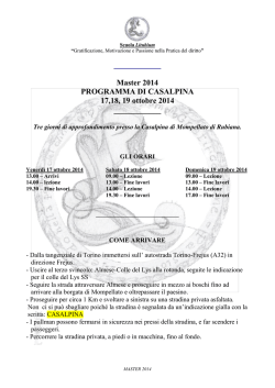 istruzioni CASALPINA 2014