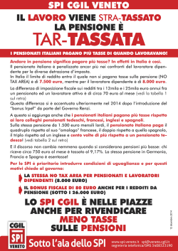 TAR-TASSATA - SPI Veneto