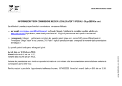 COMMISSIONE MEDICA LOCALE PATENTI SPECIALI &ndash; DLgs 285