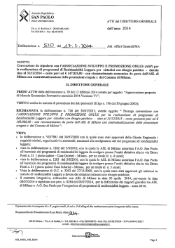 Delibera n. 510 del 17.07.2014 - Azienda Ospedaliera San Paolo