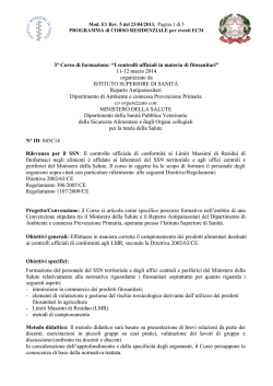 I controlli ufficiali in materia di fitosanitari