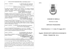 FIRMA DI SOTTOSCRIZIONE DELLA DETERMINAZIONE Genola, lì