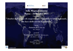 Loc e prog. Evento 24.10 - Cooperazione Italiana allo Sviluppo