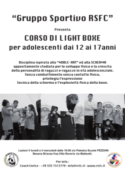 CORSO DI LIGHT BOXE