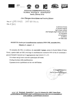 Invito manifestazione conclusiva