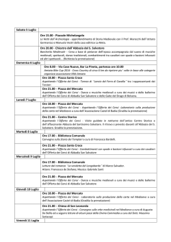 programma - Terre di Siena