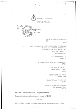 Notifica - Comune di Gibellina