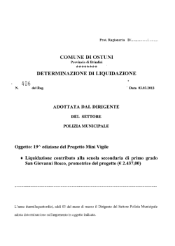 Page 1 Prot. Ragioneria DI ........ ..... J.. ,,., ,,, COMUNE DI OSTUNI