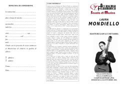 master m° mondiello - Accademia Filarmonica di Camposampiero