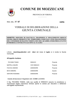 COMUNE DI MOZZECANE