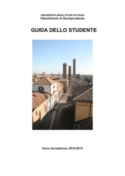 Guida dello studente a.a. 2014_2015 21 lug. 2014