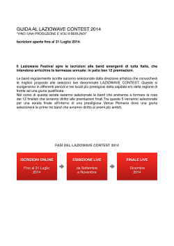 Guida Laziowave Contest 2014